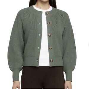 Banana Republic Olive Button-Up Cardigan